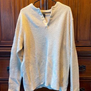 Abercrombie & Fitch Cream Colored Button Down Sweater